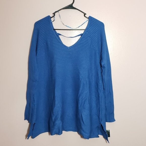 Thalia Sodi Womens Ribbed Pullover Sweater - Picture 1 of 6